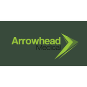 Arrowhead Medical logo on a green background