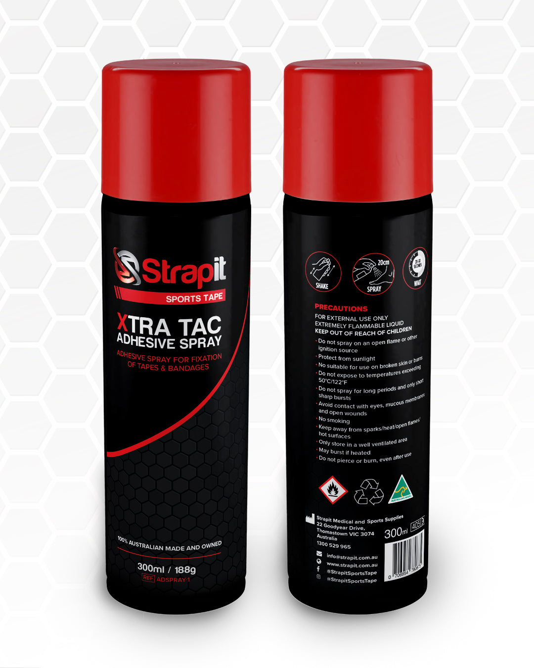 Strapit XTRA TAC Pre-tape Adhesive Spray