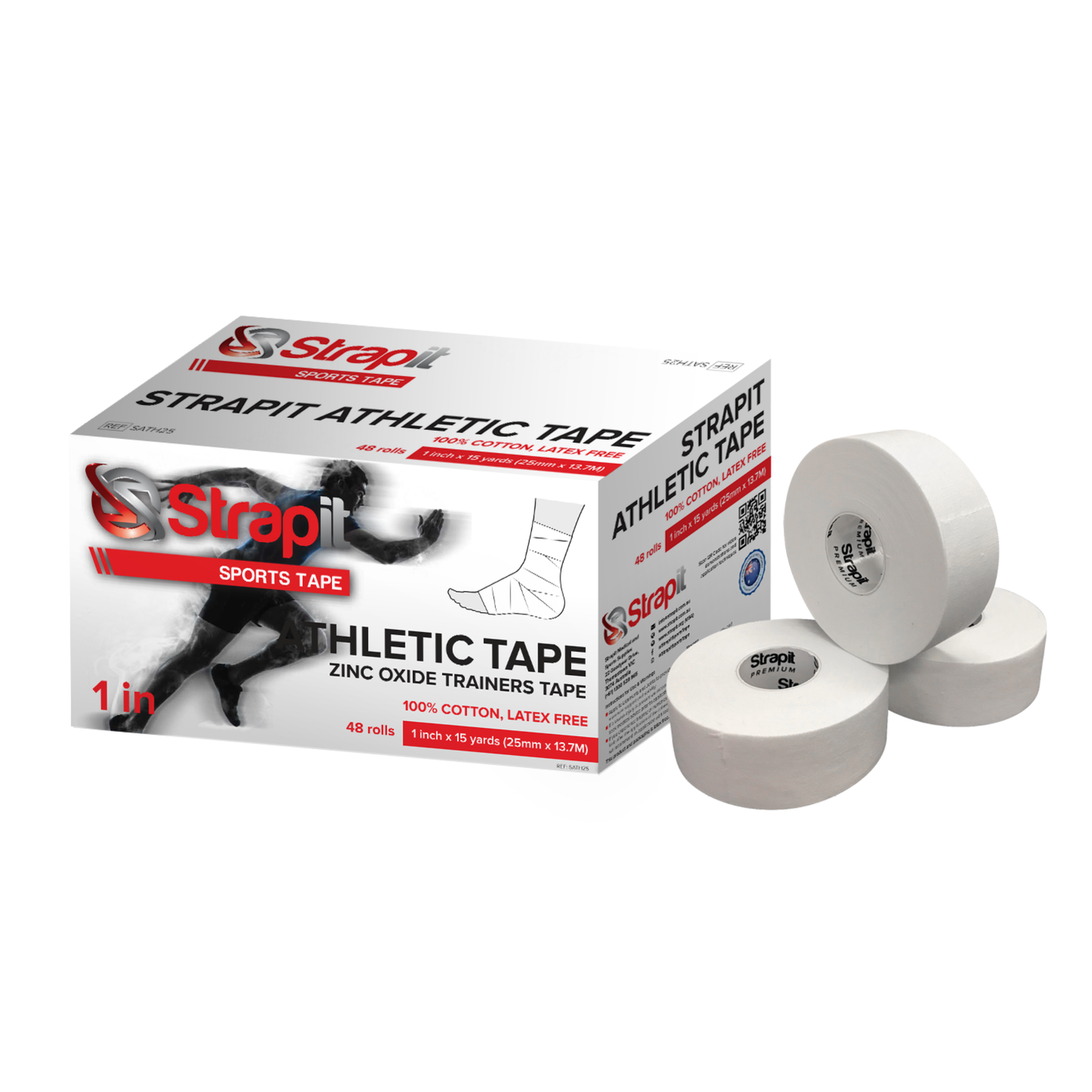 Strapit Cotton Athletic Tape - Various Sizes