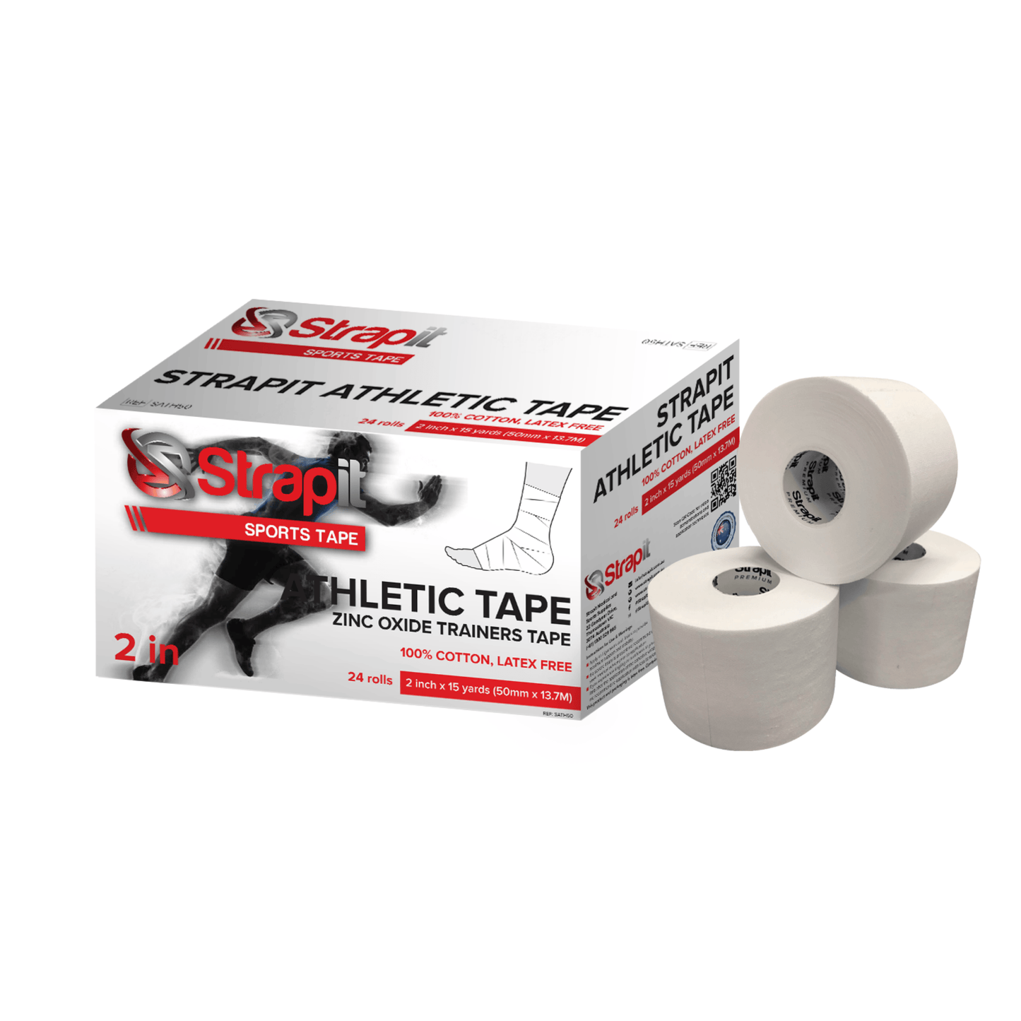Strapit Cotton Athletic Tape - Various Sizes