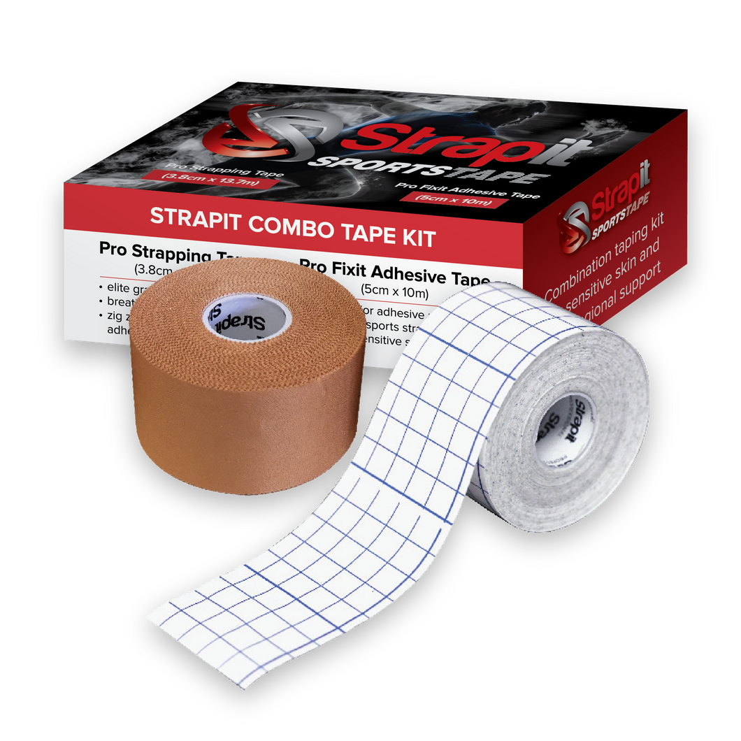 STRAPIT COMBO PACK, PRO STRAPPING KIT, SPORTSTAPE AND FIXIT COVER ROLL